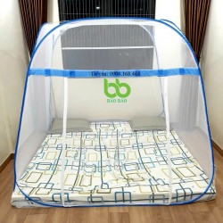 Mùng tự bung ĐỈNH VUÔNG 1m8 x 2m 